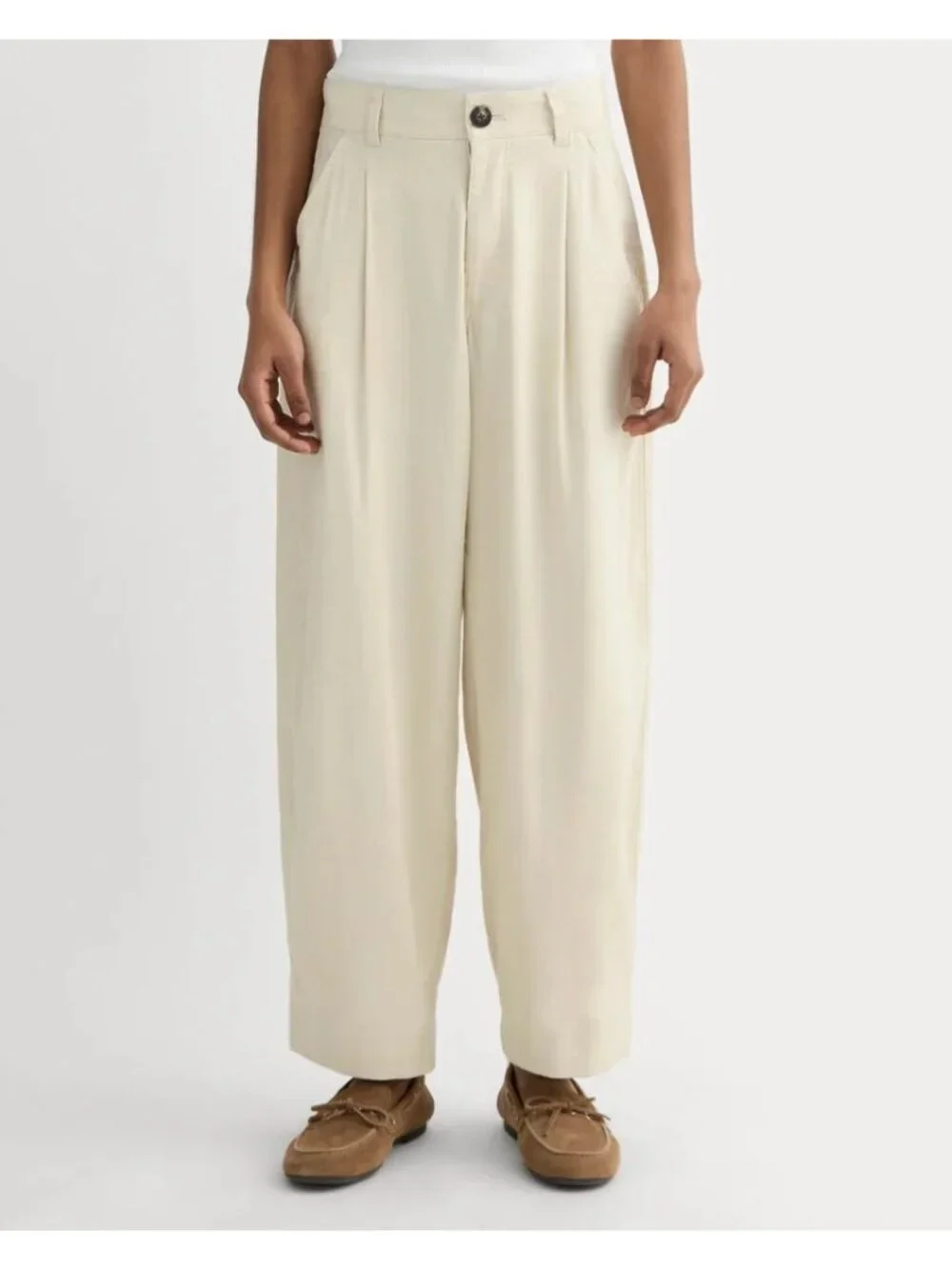 Everlane The Everywhere Pants in Stretch Linen in Birch 14 New Womens Trousers